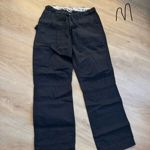 Black Scrub Cargo Pants